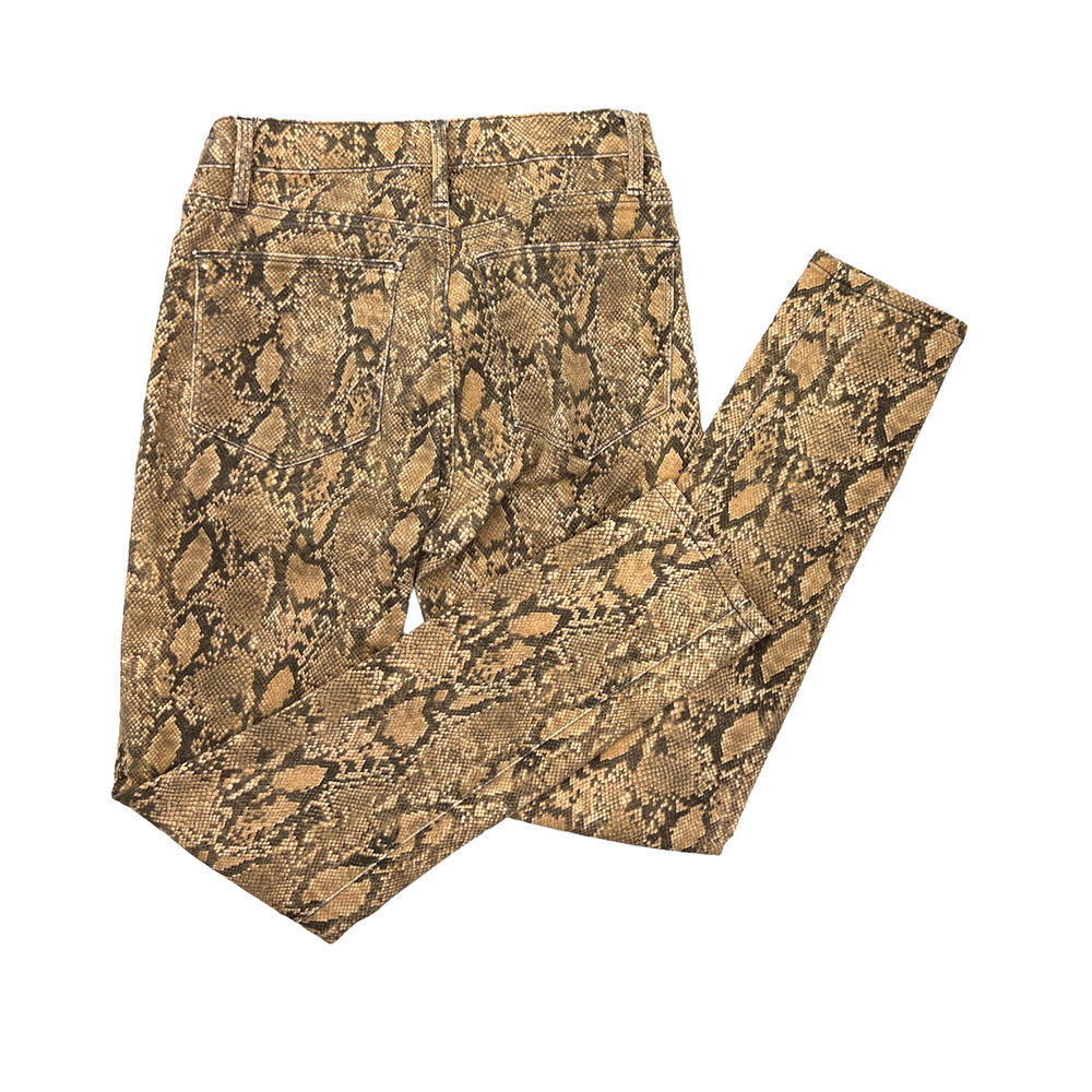 Frame Le High Skinny Crop Size 25 Coated Python - Picture 10 of 10